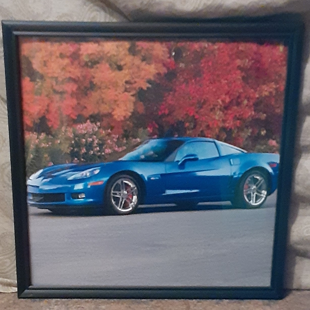 2008 Corvette Z06 Coupe 12" x 12" Framed Wall Art